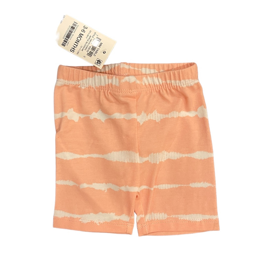 First Impressions Pink tie-dye shorts 3-6 months